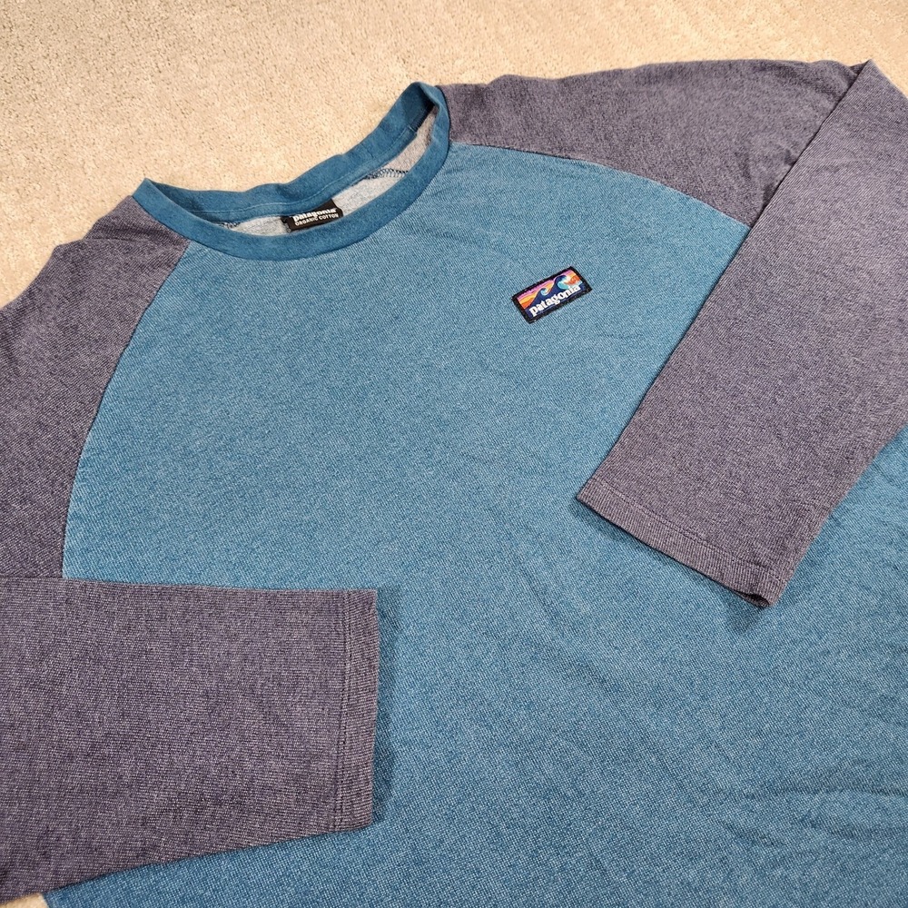 Patagonia Sweatshirt Men XXL Lightweight Board Short Logo Crewneck Terry Cotton